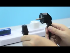 EU CEE7/7 3pin Plug Black Ac Set Angle Plug Cable Standard Vde Verlengstroomkabel