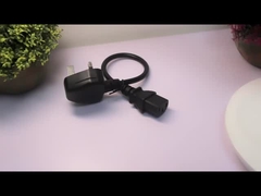 B1363 PDU met 5M herleidbaar stopcontact en Britse C13-stroomkabel BS Mannelijk eindtype