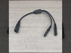 2M Iec320 Zwarte blootgestelde draad stroomkabel Ac C7 tot figuur 8 C8 verlengkabel