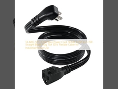14 AWG SPT-3 Flat Wire Power Cord NEMA 5-15P tot 5-15R Straight Blade Plug 15A 125V Flexible Cable voor industrieel/thuisgebruik