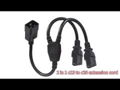 C20 tot en met 2xC13 Y-Splitter Power Cord 15A 250V