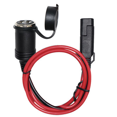 SAE naar sigarettenaansteker adapterkabel voor 12V auto-accessoires voeding, zonnepaneel, omvormer gebruik