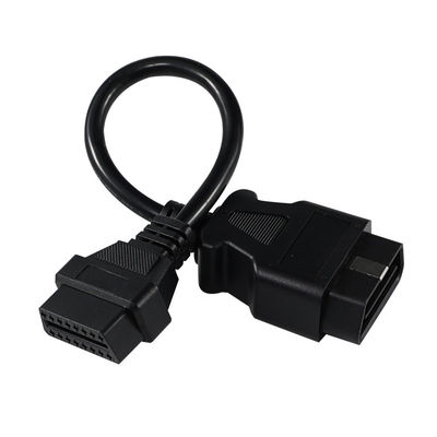 OBD-II Male naar Female Verlengsnoer met 16-pins Connectoren voor Auto Diagnose Scanner GPS Tracker Installatie