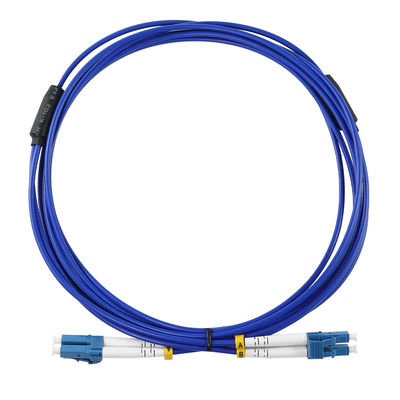 LC-LC-optische vezelpatchkabel - enkelmodus- of multimode-duplexjumper voor telecom-, datacenter- en FTTx-toepassingen