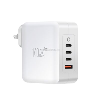 140W GaN PD-lader met 3 USB-C- en 1 USB-A-poort EU AU-stekker