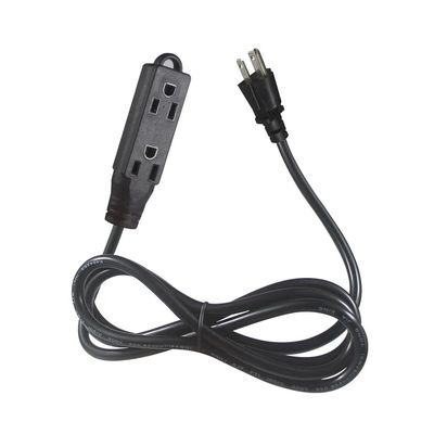 NEMA 5-15P naar Enkele Stopcontact Verlengsnoer - 3-polige AC-stekker naar 1-uitgangskabel voor Thuis, Kantoor, Werkplaats, 125V 13A