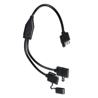 3-Way Y Splitter Trailer Light Wiring Harness 1.2M Zwart PVC