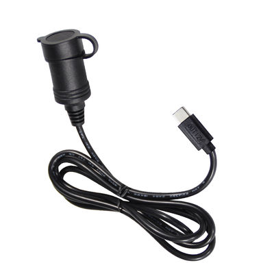 12V auto sigarettenaansteker naar USB-C voedingsadapter converter DC-uitgang met Type-C poort voor telefoon, tablet, GPS, dashcam
