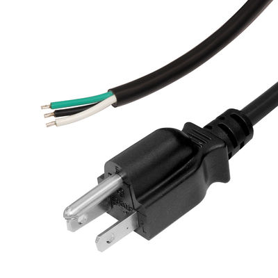 Usa NEMA 5-15P tot gestript vervanging open eind stroomkabel met ons mannelijke connector 18Awg