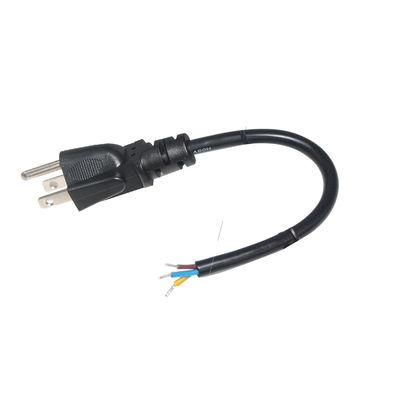 Usa NEMA 5-15P tot gestript vervanging open eind stroomkabel met ons mannelijke connector 18Awg