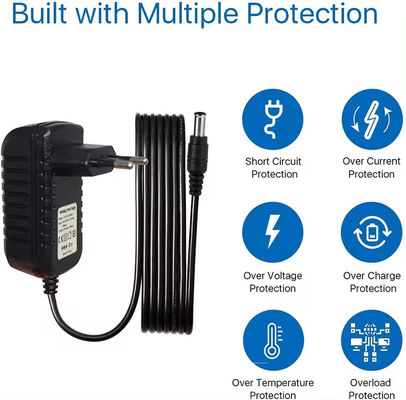 Zwarte Dc 12V 0.5A 1A 1.5A 2A 2.5A 3A voedingsadapter voor Cctv Ip Camera Charging Ac To Dc Adapter Dc 5.5Mm Jack