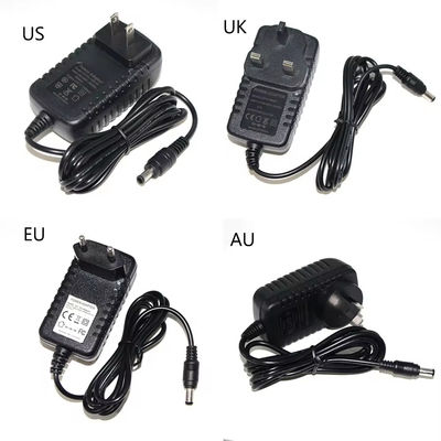Zwarte Dc 12V 0.5A 1A 1.5A 2A 2.5A 3A voedingsadapter voor Cctv Ip Camera Charging Ac To Dc Adapter Dc 5.5Mm Jack