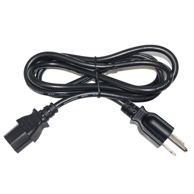 Universele NEMA 5-15P tot IEC C13 stroomkabel 10A 250V UL-gecertificeerd voor computers/servers/medische apparatuur