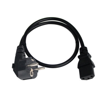 2 pinnen wisselstroomstroomkabel Europese stroomkabels met IEC C13-connector PVC-jas