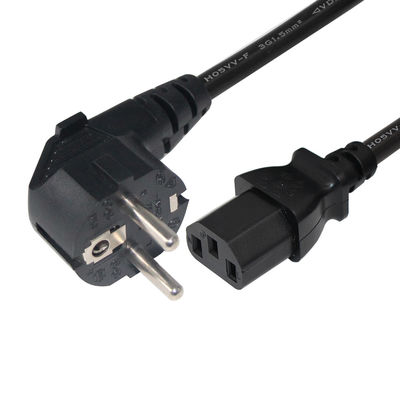 2 pinnen wisselstroomstroomkabel Europese stroomkabels met IEC C13-connector PVC-jas