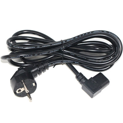 2 pinnen wisselstroomstroomkabel Europese stroomkabels met IEC C13-connector PVC-jas