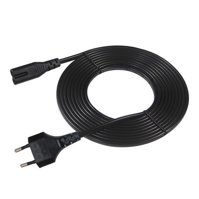 VDE-goedgekeurde stroomleiding voor laptop met EU 2PIN-plug en IEC C7 C8