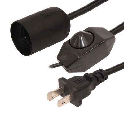16AWG US Power Cable 2Prong Salt Lamp Power Cord met E12 E14 E26 E27