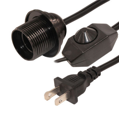 16AWG US Power Cable 2Prong Salt Lamp Power Cord met E12 E14 E26 E27