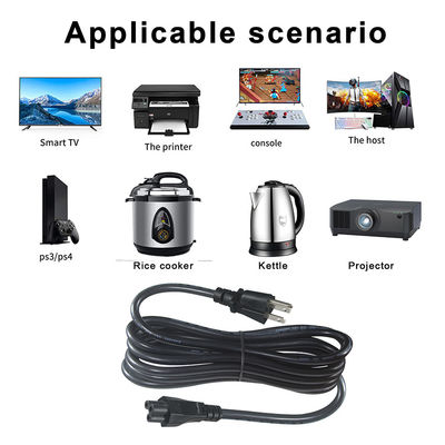 Nema 515P tot IEC C5 Ketel Plug Rijstkoker Power Cord 3Pin terugtrekbaar