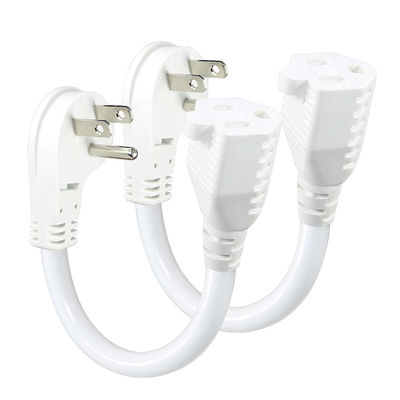 US 5-15p aan Nema 5-15r Vrouwelijke Plug Elektrisch stroomkoord Voor PC stroomvoorziening 1FT 2FT
