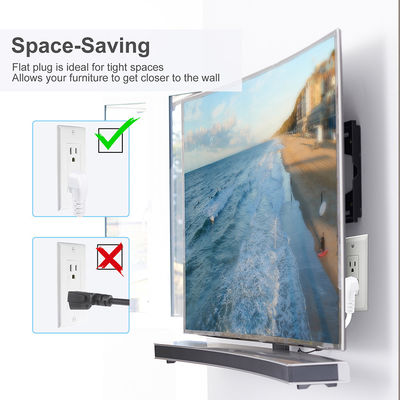US 5-15p aan Nema 5-15r Vrouwelijke Plug Elektrisch stroomkoord Voor PC stroomvoorziening 1FT 2FT