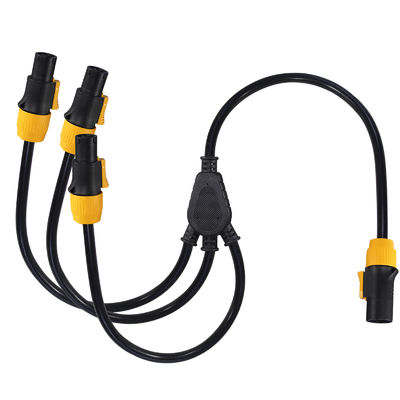 Nac3fca Indoor en Outdoor 20A True1 Male To 3 Female Y Splitter PowerCON Kabel 1m-10m Lengte