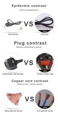UK BS1363 netsnoer met IEC C5 connector 3A zekering 250V