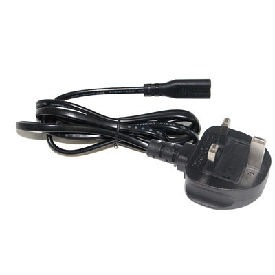 Verenigd Koninkrijk Plug to IEC C7 Power Cord 1.5m Pure Copper Black