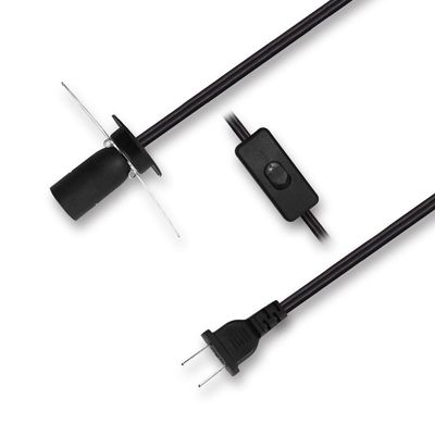 NEMA 1-15P netsnoer met E27 lampfitting en dimmer