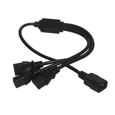 Duurzaam OEM ODM Power C14 C13 3 Way Splitter Extension Cord 0,8m IP11