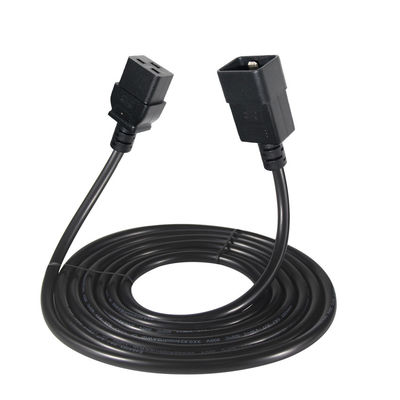 PVC-jas 3Pin Plug C19 C20 Elektriciteitsdraad Stromtoevoerverlengkabel
