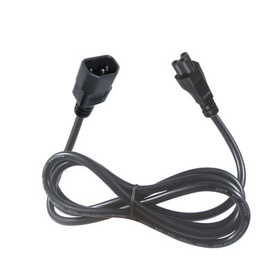 1Ft C14 geleider universele laptop stroomkabel met IEC C5 vrouwelijk eind verlengkabel