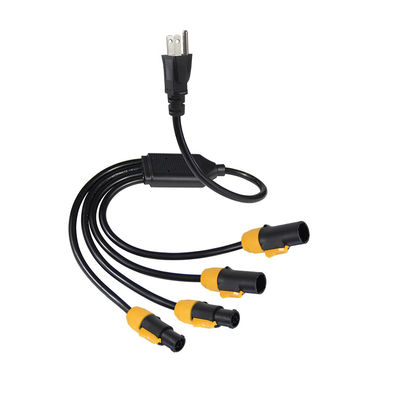 Standaard 515P Sjow 16Awg True1 Connector 4 X Nac3fca Powercon Ac Nema Power Cord