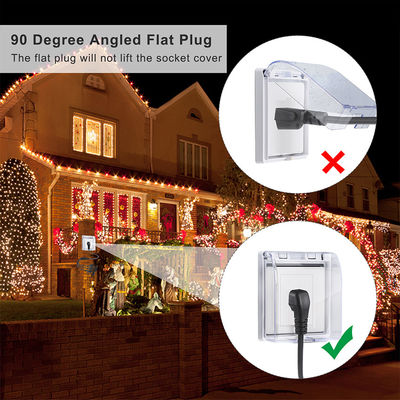 USA-certificaat 6Ft 3 Pin Plug 515P tot 3 Way Nema 515R Ac Extension Cord Three Prong Outlet Splitter