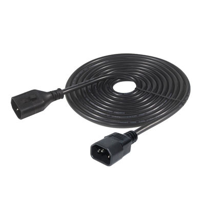 OEM 1.5M Computer AC elektrisch stroomkoord IEC C14 Plug To IEC C13 Vrouwelijke connectoren