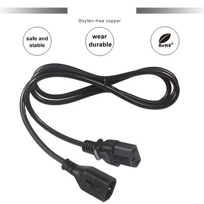 OEM 1.5M Computer AC elektrisch stroomkoord IEC C14 Plug To IEC C13 Vrouwelijke connectoren