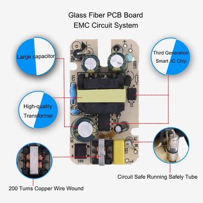 6V 1A EU-stroomadapter met kortsluitbescherming