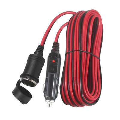3ft 6ft 12ft Cigarette Lighter Extension Cord Man To Female Voor het opladen van de auto