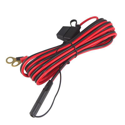 10A 2 pin SAE-oplader naar Eyelet-terminal Zonne-energie-kabel 2 voet lage spanning