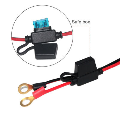 10A 2ft SAE tot Eyelet Terminal Zonne-energie kabel 16AWG koper