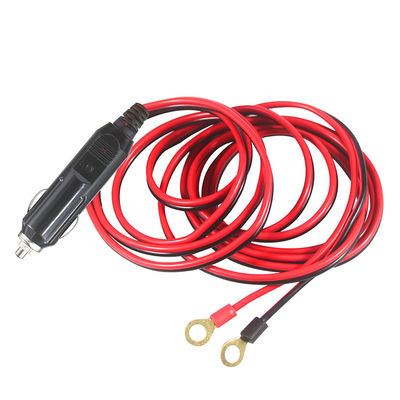 1M Spt-2 12V 24V zonne-energie kabel auto sigarettenanker mannelijke adapter naar 2 ring terminal