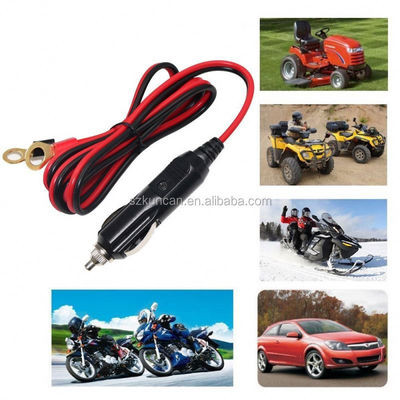 1M Spt-2 12V 24V zonne-energie kabel auto sigarettenanker mannelijke adapter naar 2 ring terminal