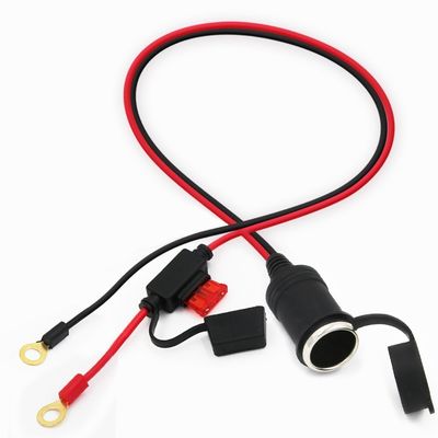 Vrouwelijke aansteker tot O-ring terminal batterijkabel 12V/24V