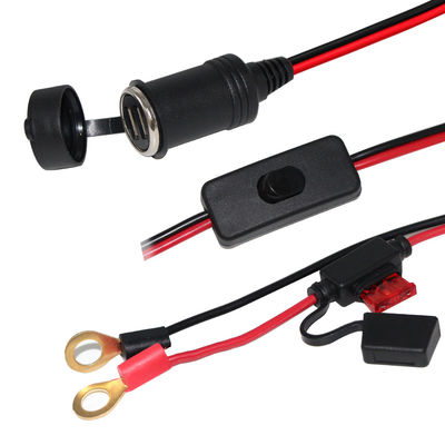 Vrouwelijke aansteker tot O-ring terminal batterijkabel 12V/24V