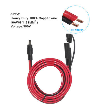 SAE naar DC 5521 Coaxiale adapter Zonne-energie-kabel 10ft snel loskoppelen