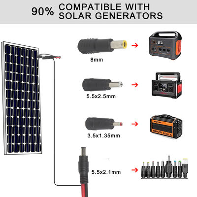SAE naar DC 5521 Coaxiale adapter Zonne-energie-kabel 10ft snel loskoppelen