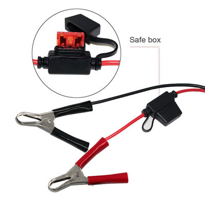 1.5m 5A gesmolten alligator clips naar DC SAE batterijkabel Warterproof