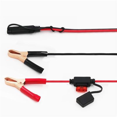 1.5ft 14AWG Battery Alligator Crocodile Clip naar SAE 12V Quick Release Ontkoppelen