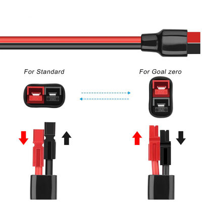 IP67 VDE RV Solar Power Cable PV Solar Connector To Goal Zero Unipolar Plug
